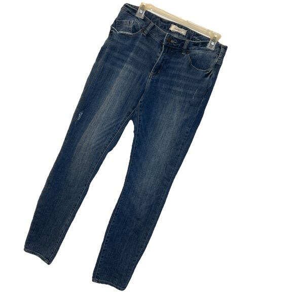 Sundance Denim - Sundance Womens Jeans Primrose Mid Rise Crop Boho Distressed Blue 29 Flawed